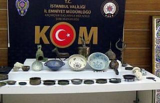İstanbul’da tarihi eser operasyonu: 78 parça eser...