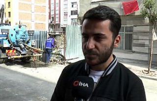 İstinat duvarının çöktüğü mahallede yaşayanlar...