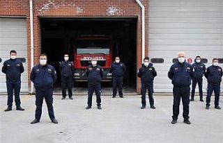 İtfaiyeciler Korona virüsten böyle korunuyor