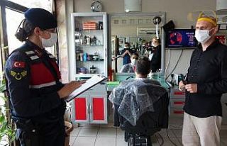 Jandarma’dan kuaförlere ’hijyen’ denetimi