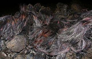 Kabloları yakarken suçüstü yakalanan şahıs serbest...