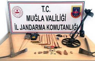 Kaçık kazı yapanlara suçüstü