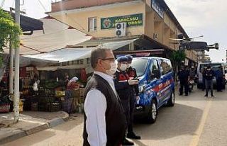 Karacasu’da dronla ateş ölçümü salgına karşı...