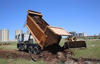 Karaköprü’de yeni yol  çalışması