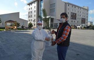 Karantina günleri anısına fidan diktiler