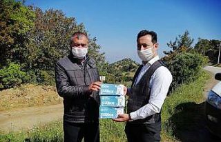 Karantinadaki mahalleye gıda desteği