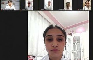 Karate sporcuları video konferans ile bir araya geldi