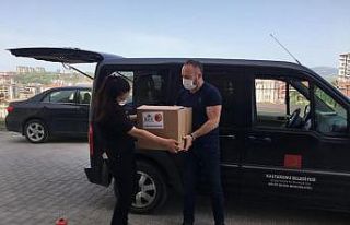 Kastamonu Belediyesi, Ramazan kolisi dağıtımını...