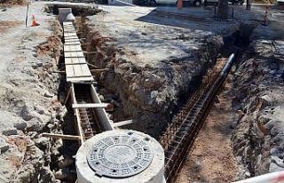 Kavaklıdere’de 7 bin 500 metre kanalizasyon hattı...