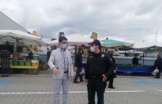 Kaymakam Kaya pazar yerini denetledi