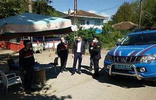 Kaymakam Ürkmezer kontrol noktalarını denetledi