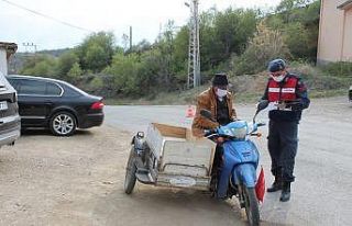 Kaymakamı Deniz Pişkin, şehir girişinde uygulama...