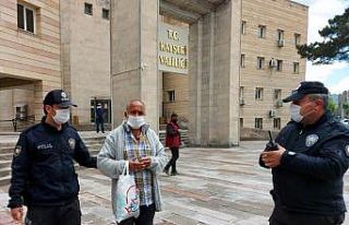 Kayseri Valiliği önünde ‘İntihar’ ihbarı...