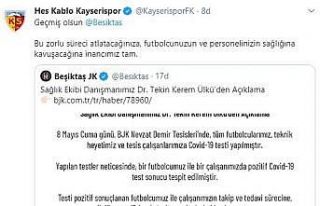 Kayserispor’dan Beşiktaş’a geçmiş olsun mesajı