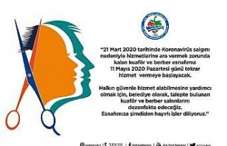 Kdz. Ereğli Belediyesi kuaför ve berberleri dezenfekte...