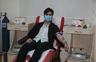 Kilis’te iftardan sonra kan bağışı