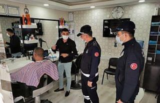 Kırıkkale’de berber ve kuaförlere zabıta denetimi