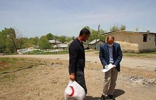 Kızılaydan gıda dağıtımı