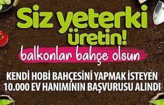 Konya Büyükşehir’den 10 bin ev hanımına fide...