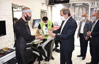 Konya Büyükşehir’in berber ve kuaförlere hijyen...