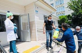 Körfez Belediyesi’nden berber ve kuaförlere dezenfektan...