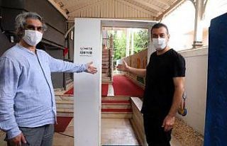 Koronaya karşı dezenfekte tüneli