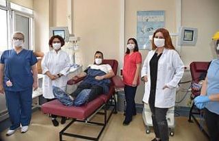 Koronayı yenip plazma bağışladı