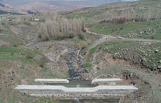 Kozlu köyü taşkın korumu işi tamamlandı