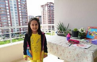 Küçük Cansu’dan videolu "evde kal"...