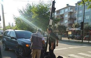 Lüks cipin kaza anı kamerada