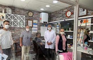 Lüleburgaz’da berber ve kuaför salonları denetlendi