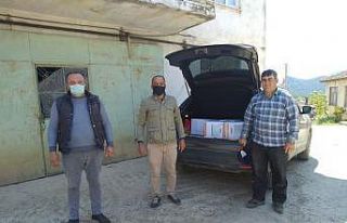 Mahalle ve köylerde 600 koli Ramazan paketi dağıtıldı