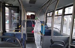 Malatya’da toplu taşımada dezenfekteye devam