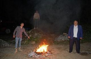 Malkara’da hıdrellez ateşi yakıldı