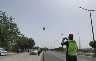 Manisa’da helikopterli denetim