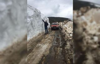 Mayıs ayında 2.5 metre kar