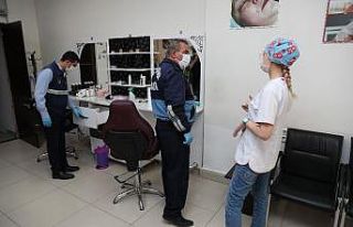 Merkezefendi’de berber ve kuaför salonlarına zabıta...