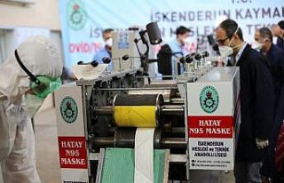 Meslek lisesinde N95 maske üretim makinesi yapıldı