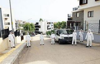 Mudanya’da 6 binden fazla apartman ve site dezenfekte...