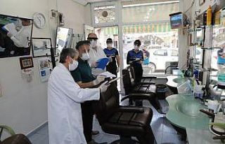 Mudanya’da berber ve kuaförler denetlendi