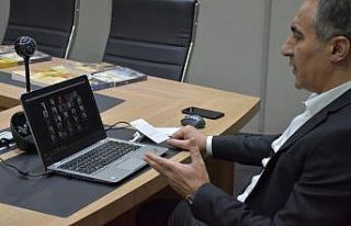 Müdür Arıcıoğlu, Milli sporcularla tele konferans...