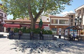 Nallıhan’da yaşlılar ATM’lere ve meydanlara...