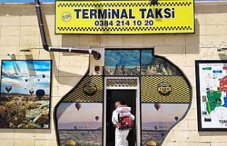 Nevşehir Belediyesinden taksicilere dezenfekte desteği