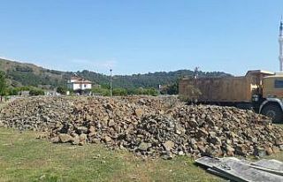 Ortaca’da futbol sahası çalışmaları başladı