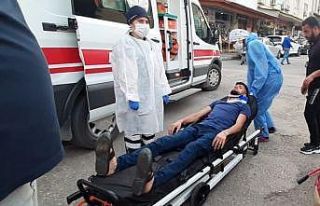 Otomobil ile elektrikli bisiklet çarpıştı: 1 yaralı