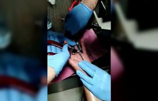 Parmağa sıkışan yüzüğü itfaiye çıkarttı