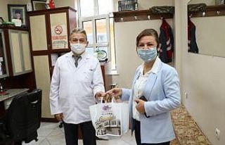 Safranbolu’da berber ve kuaförlere temizlik kiti...