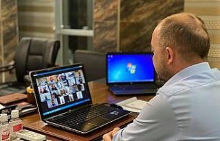 Sağlık Bakanı Yardımcısı Eldemir ile video konferansla...