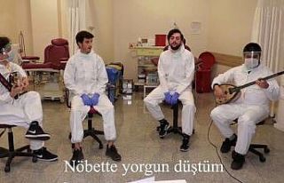 Sağlık çalışanlarının ‘Covid’ şarkısı...