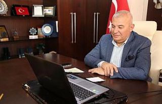 Şahin, Litvan Büyükelçiyle telekonferans üzerinden...